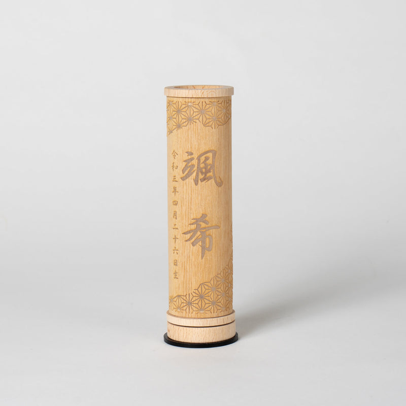 ことのオリジナル雑貨　行燈　麻の葉　14cm