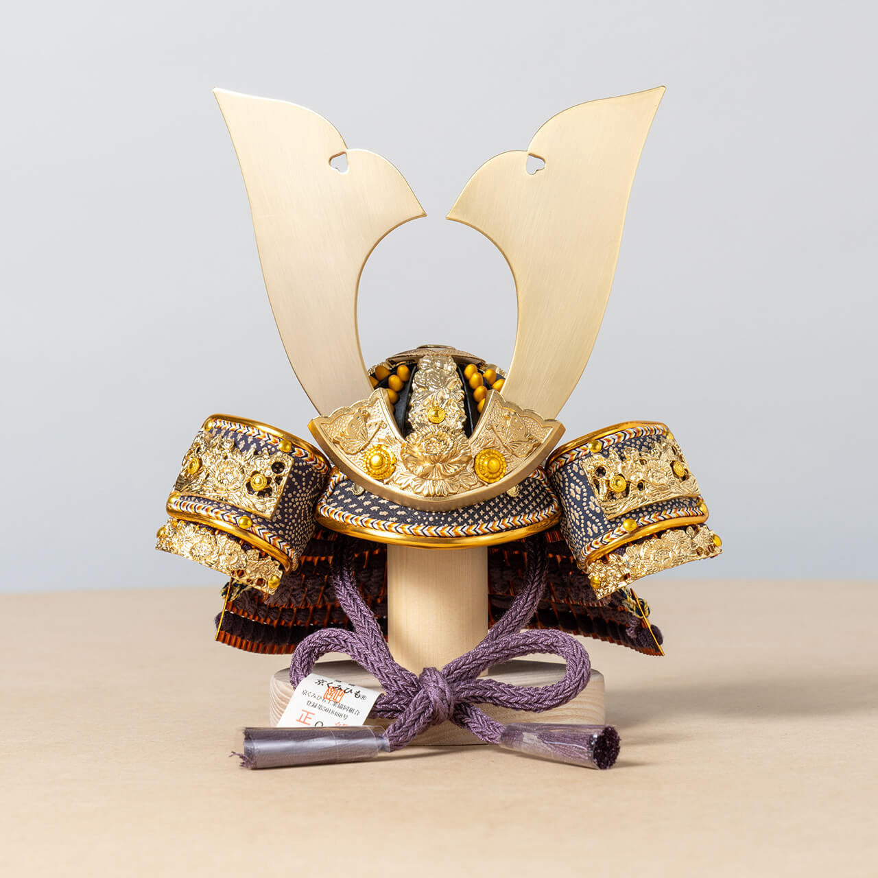 KOTO×悠雅コラボ兜　金大鍬　麻の葉　N衝立