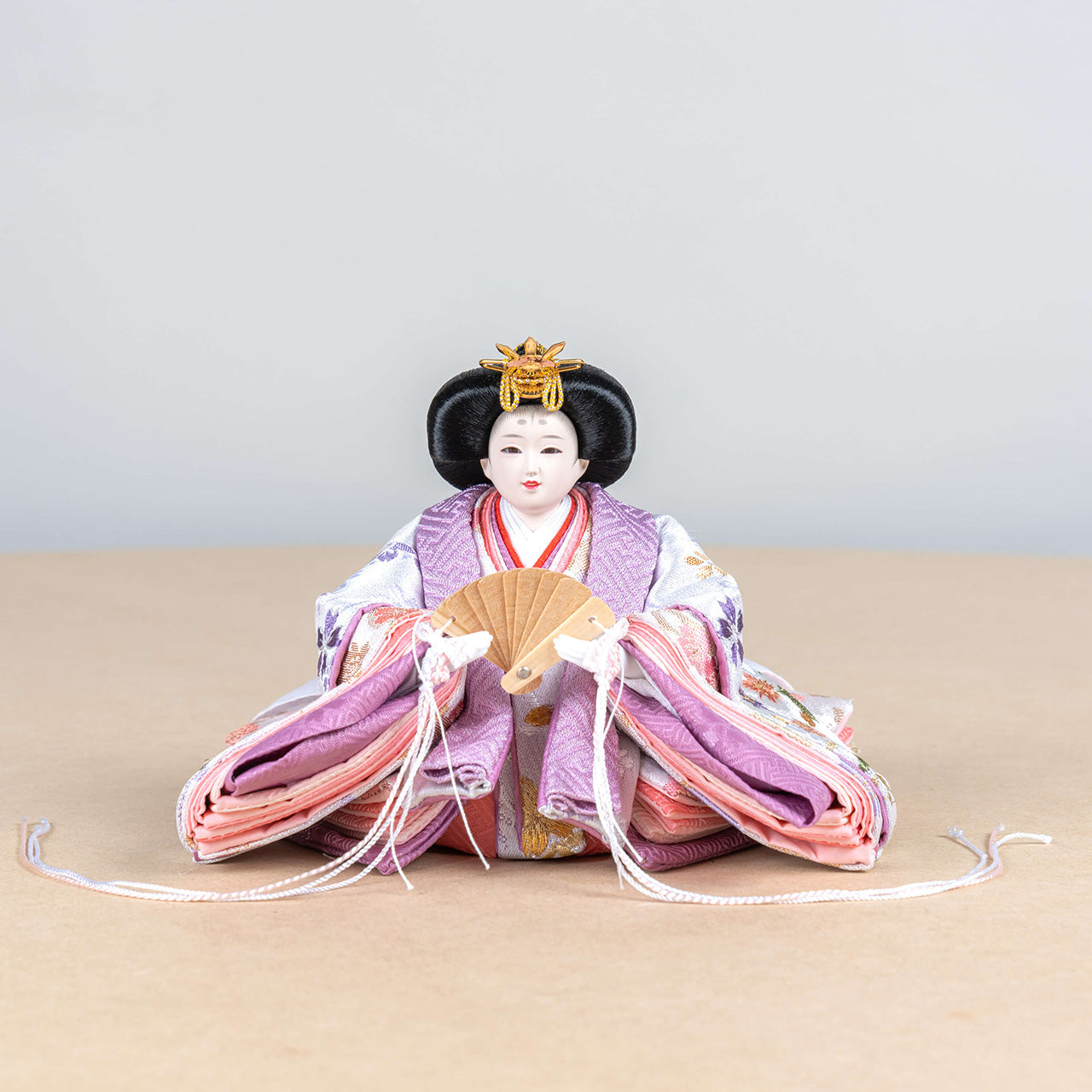 ことのひな人形　はな　麻の葉　平台　立花P付