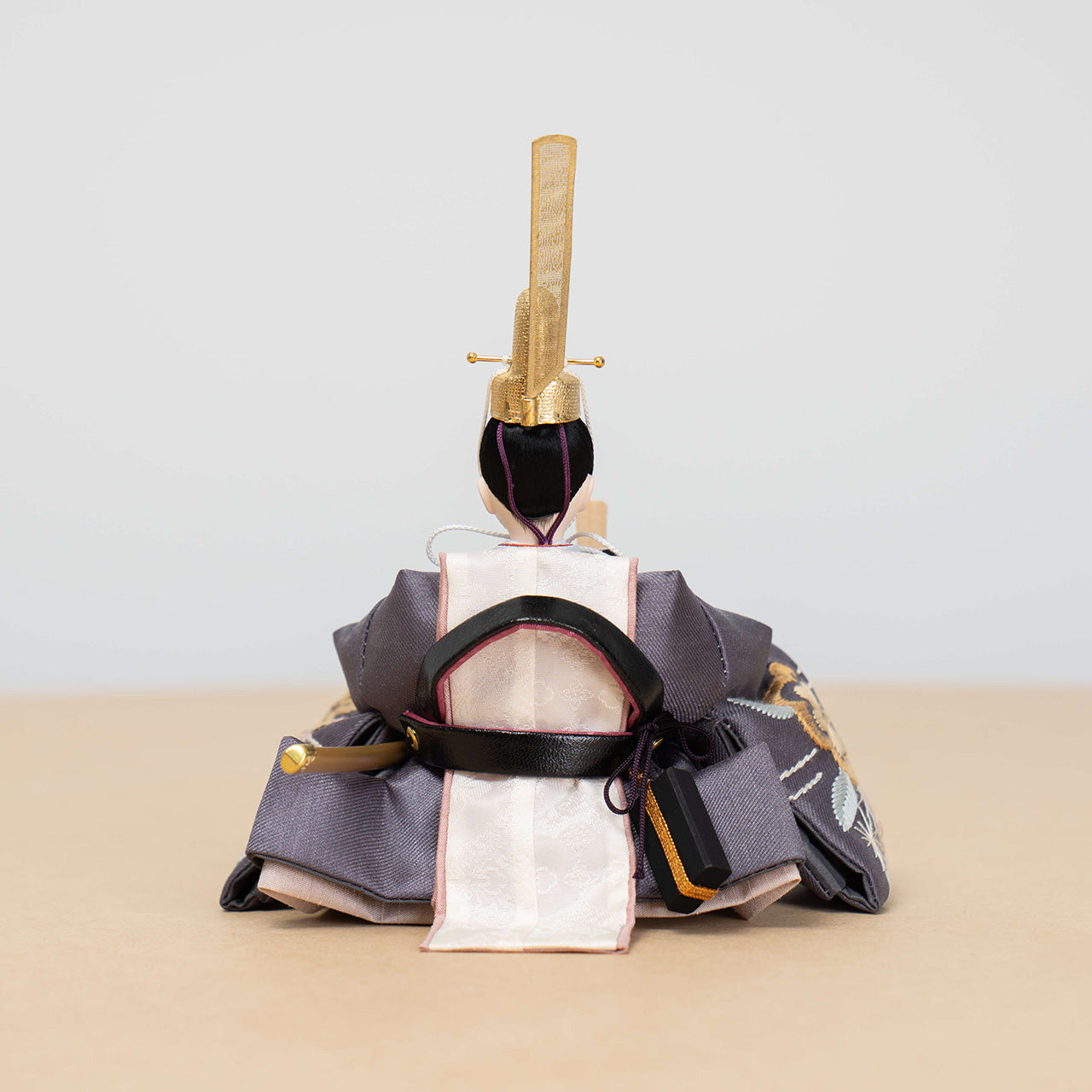 ことのひな人形　ひかり　麻の葉B平台　銀　立花B付