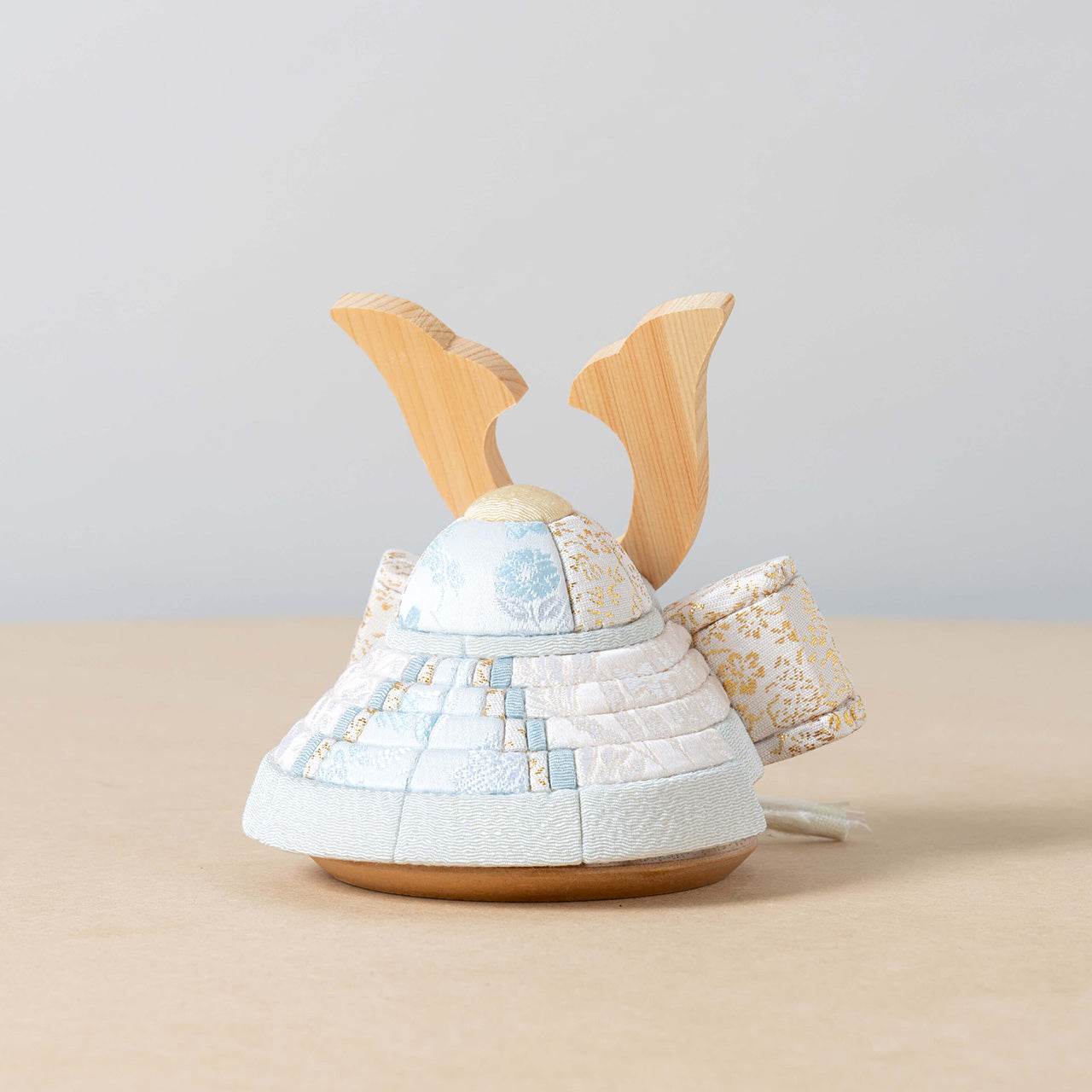 ことの木目込かぶと　そら　鍬形　組子細工　麻の葉