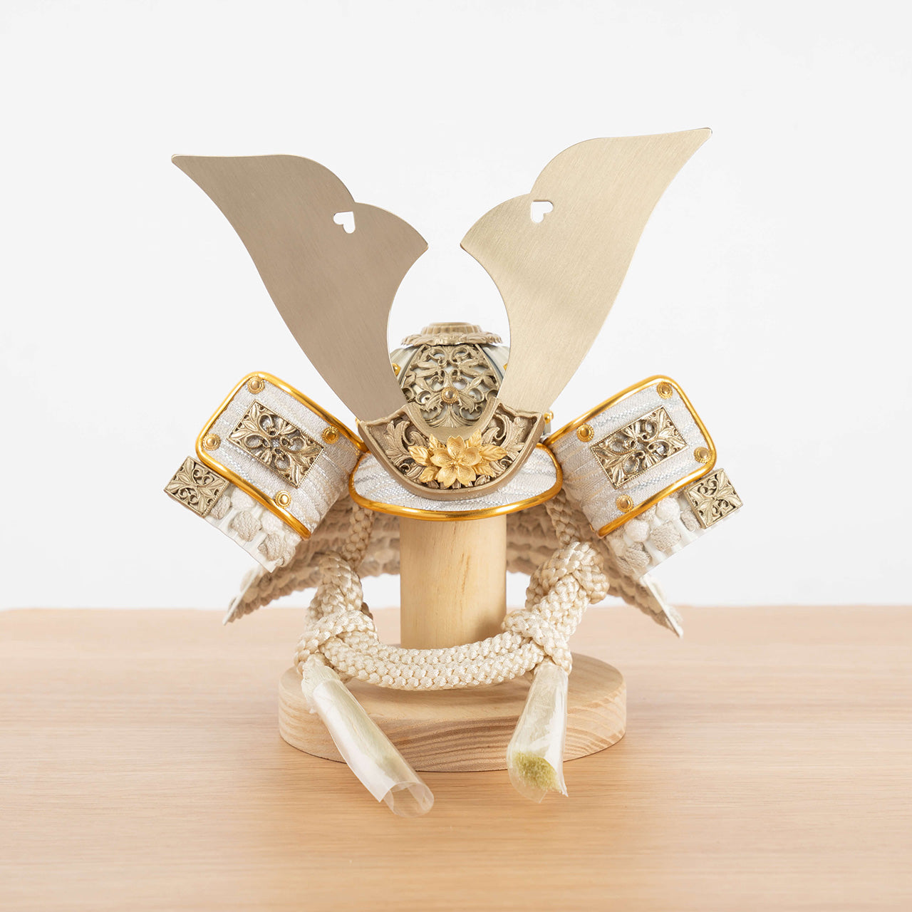 ことの兜　CG金　大鍬　灯月型飾台　手描龍