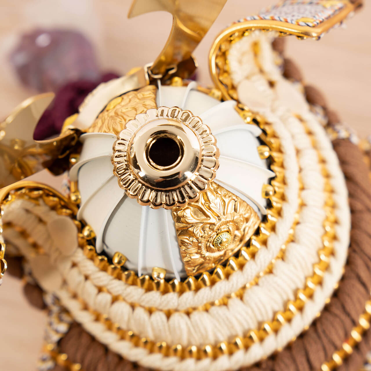 ことの兜　しん　麻の葉　円形N衝立